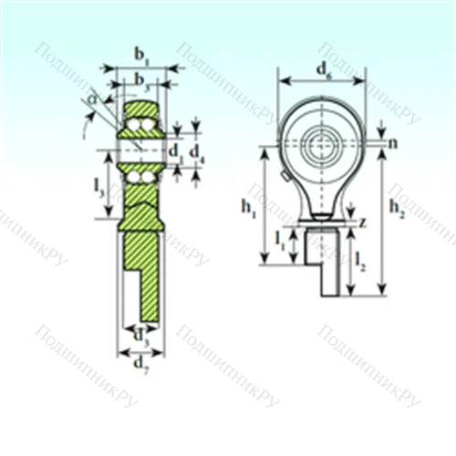 Подшипник шариковый радиальный самоцентрирующийся TSM 10-01 BB-E