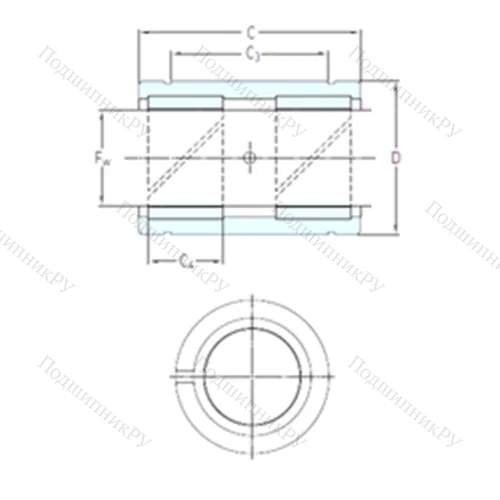 Подшипник скольжения линейный LPAR 25