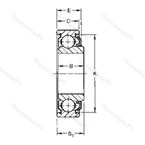 Подшипник шариковый радиальный 39KLD 2