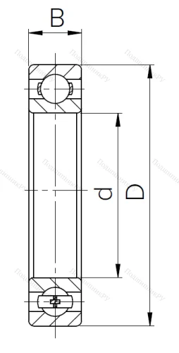 Шариковый однорядный подшипник 211 (6211) в Курске