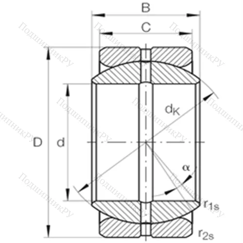 Подшипник скольжения сферический 720003800
