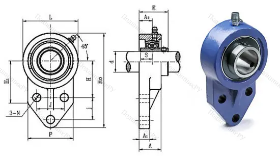 Подшипниковый узел UCFB 209
