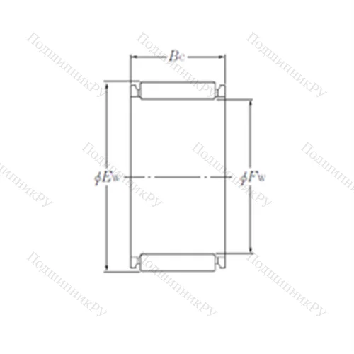 Подшипник игольчатый радиальный K 38?43?17 от производителя  NTN