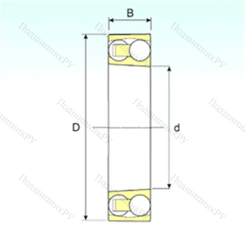 Подшипник шариковый радиальный самоцентрирующийся 1312 KTN 9