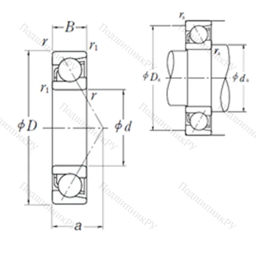 Подшипник шариковый радиально-упорный 7230 A от производителя  NSK Подшипник шариковый радиально-упорный 7230 A от производителя  NSK