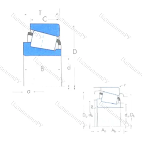 Подшипник роликовый радиально-упорный 469/453X от производителя  TIMKEN