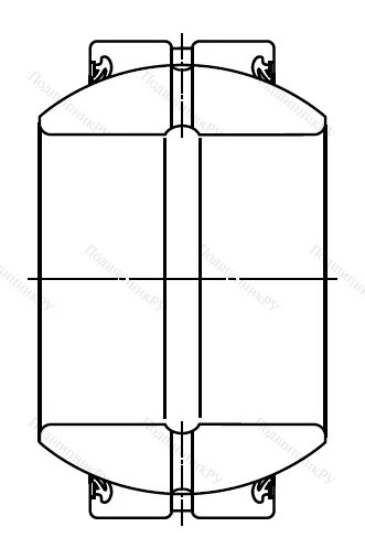 Шарнирный подшипник GE 45 ES 2RS в Курске