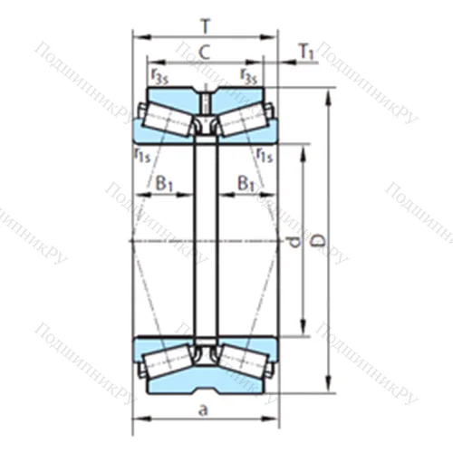 Подшипник роликовый радиально-упорный PSL 612-37-1