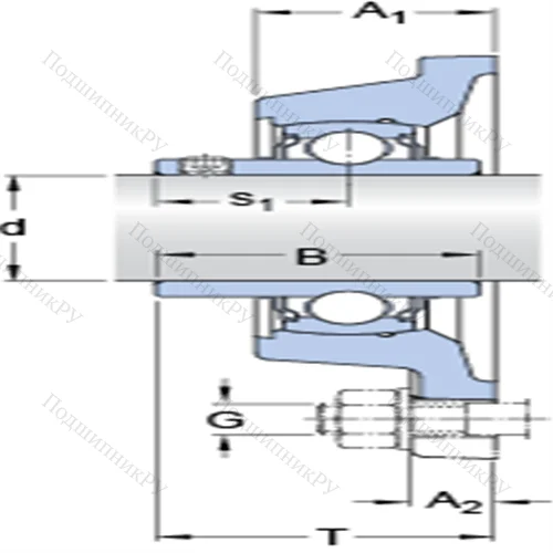 Фланцевые подшипниковые узлы типа Y с прямоугольным фланцем для высоких температур FY 1.3/16 TF/VA 201