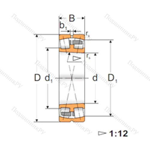 Подшипник роликовый радиальный самоцентрирующийся 22313 ACKMBW 33