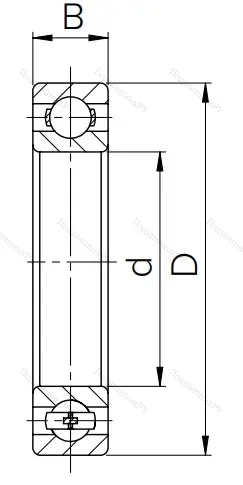 Шариковый однорядный подшипник 206 (6206) в Курске