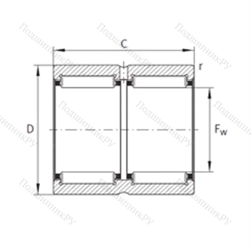 Подшипник игольчатый радиальный RNA 6915-ZW-XL