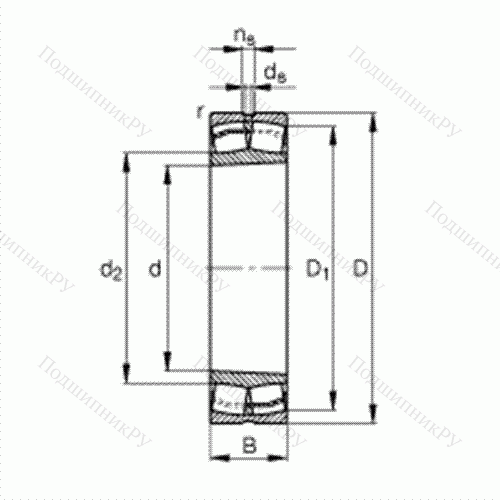 Подшипник роликовый самоустанавливающийся для машин с колебательным механизмом 22340-E 1-K-JPA-T 41A от производителя  FAG Подшипник роликовый самоустанавливающийся для машин с колебательным механизмом 22340-E 1-K-JPA-T 41A от производителя  FAG