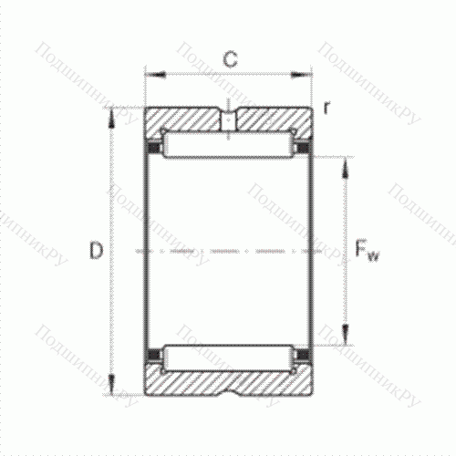 Подшипник роликовый игольчатый NK 24/20