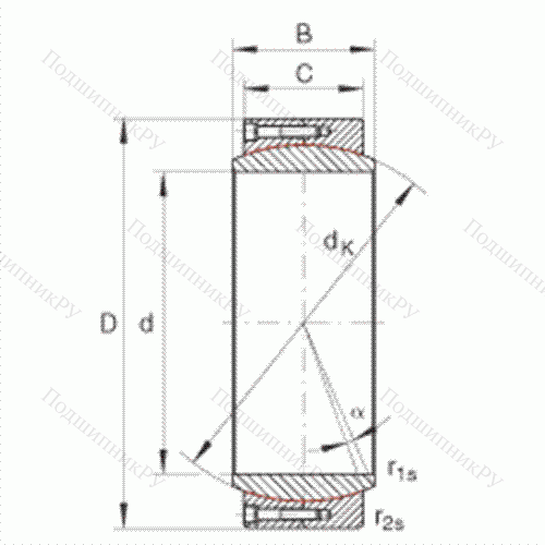 Подшипник шарнирный GE 600-DW