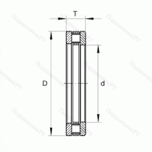 Подшипник роликовый упорный RTL 41 от производителя  INA Подшипник роликовый упорный RTL 41 от производителя  INA