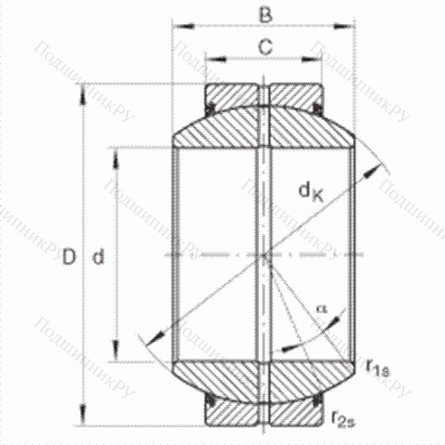 Подшипник шарнирный GE 45-FO-2RS