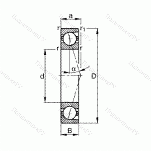 Подшипник шпиндельный B 7230-C-T-P 4S от производителя  FAG Подшипник шпиндельный B 7230-C-T-P 4S от производителя  FAG