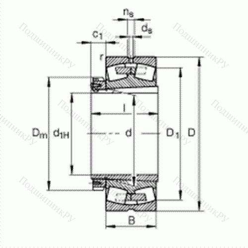 Подшипник роликовый самоустанавливающийся 23952-K-MB + H 3952 от производителя  FAG Подшипник роликовый самоустанавливающийся 23952-K-MB + H 3952 от производителя  FAG